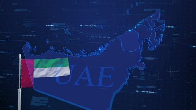 Digital United Arab Emirates A Technology Map. technology United Arab Emirates map