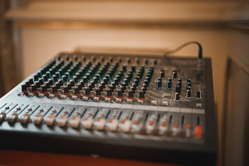Old dusty sound equalizer