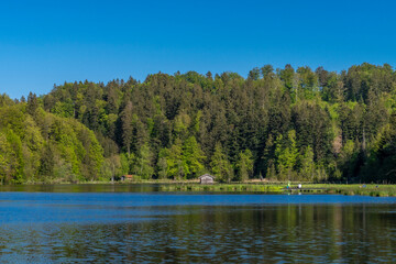 Hackensee bei Holzkirchen in Bayern im Sommer