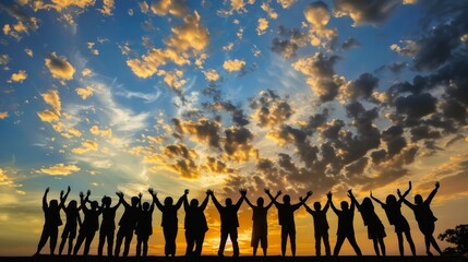 Supportive group of diverse people motivating each other with encouragement and empowerment