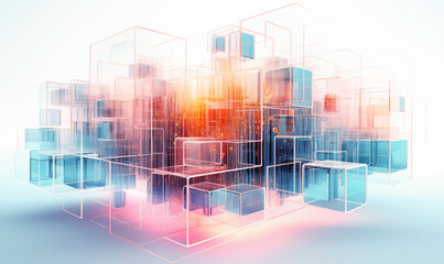 Obraz premium Network connection background