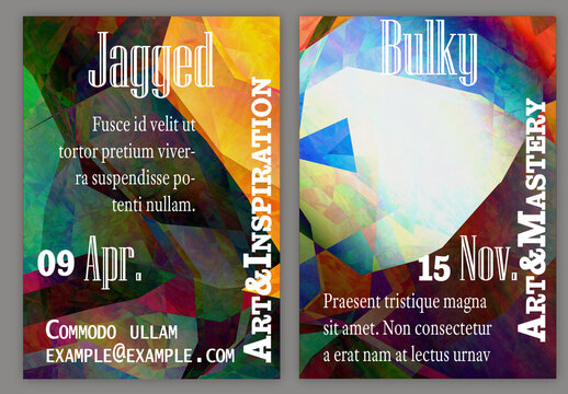 Flyer A4 With Polarized Light In Microscopic View Crystal Structure