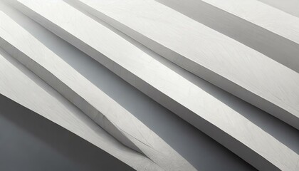 Obraz premium Abstract white background. Minimal geometric white light background image