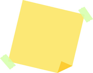 Yellow post it note