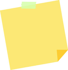 Yellow post it note