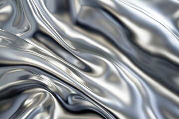 close up of silver material