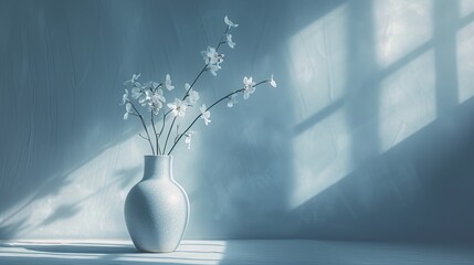 Minimalist photo of a flower in a vase