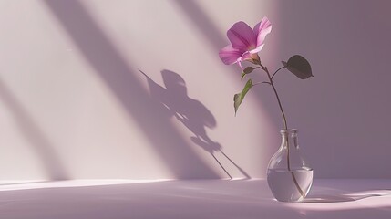 Minimalist photo of a flower in a vase