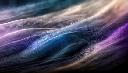Fantasy space waves in dark purple colors. For creating posters, design products, postcards