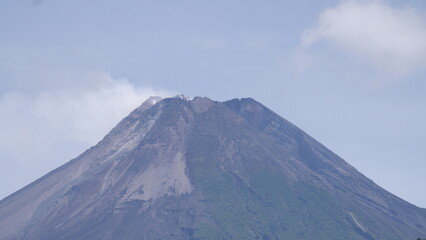View of Mount Merapi from Nawang Jagad, Yogyakarta, Indonesia