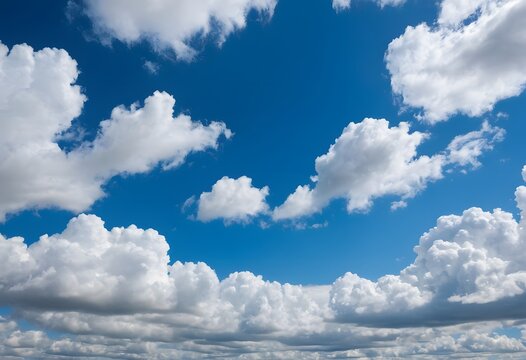 Symmetrical Photography of Clouds Covered Blue Sky