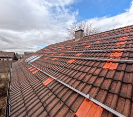 Preparing the roof for installing solar panels