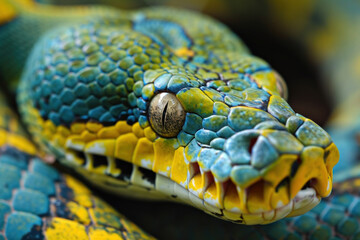 Fototapeta premium Close up of a snake in a nature