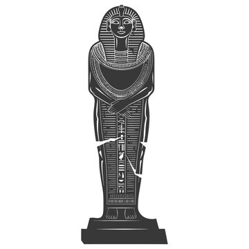 recommend clip art: Silhouette ancient egypt sarcophagus black color only