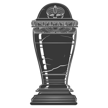 recommend clip art: Silhouette ancient egypt sarcophagus black color only