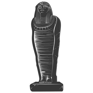 recommend clip art: Silhouette ancient egypt sarcophagus black color only