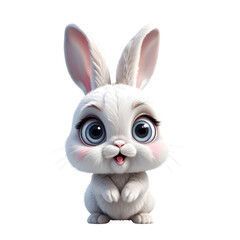 Cute rabbit cartoon 3D