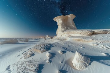 Starry night in the White Desert