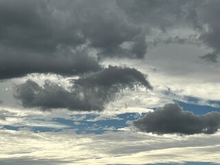 Obraz premium storm clouds timelapse