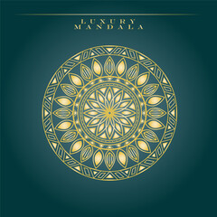 illustration of an background and vector mandala design