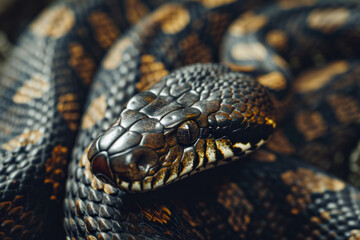 Close up of a snake in a nature