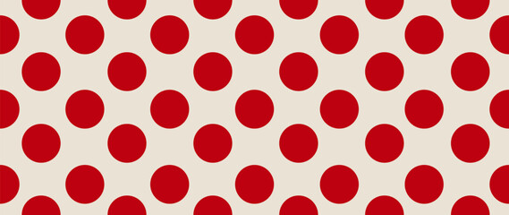 Fototapeta na wymiar Vector illustration. Minimalistic trendy seamless background. Trendy polka dot pattern. Perfect for screensaver, poster, card, invitation or home decor.