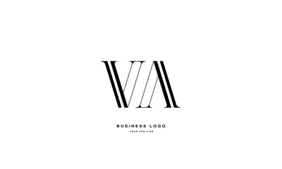 VA, AV, V, A, Abstract Letters Logo Monogram