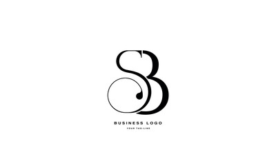 SB, BS, S, B, Abstract Letters Logo Monogram