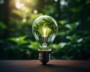 Green Energy Light Bulb Future Power Generation Sustainability Alternative