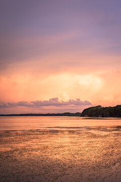 Colorful Sunsets over water