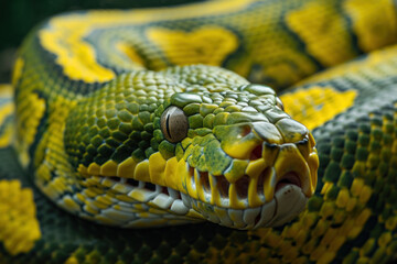 Fototapeta premium Close up of a python