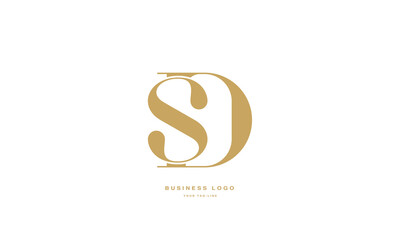 SD, DS, S, D, Abstract Letters Logo Monogram