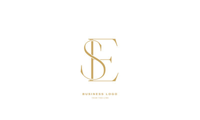 SE, ES, S, E, Abstract Letters Logo Monogram