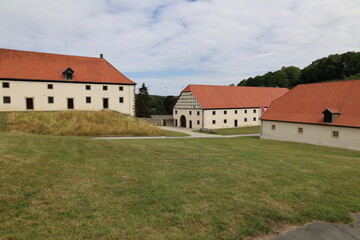 Fototapeta na wymiar Blick auf Kloster Dalheim im Paderborner Land 