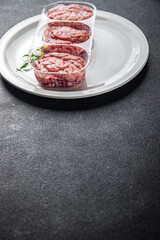 pork brain raw edible offal meat food tasty fresh eating cooking meal food snack on the table copy space food background rustic top view