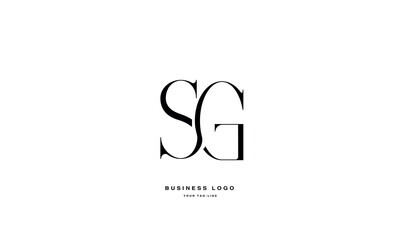 SG, GS, S, G, Abstract Letters Logo Monogram