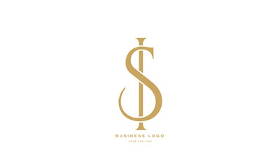 Obraz premium SI,IS, S, I, Abstract Letters Logo Monogram