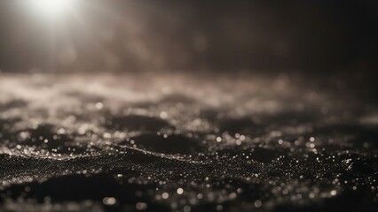 a blur of light on a dark surface dust and dirt 