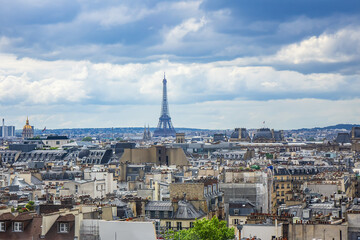 Fototapeta na wymiar Paris aerial view. Paris, France.