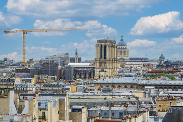 Paris aerial view. Paris, France.