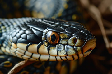 Close up of a snake in a nature