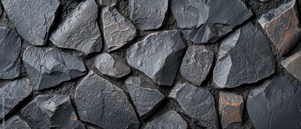 Poster basalt texture tile. abstract background. ai generative.