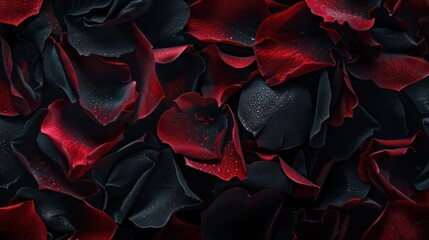 fresh red roses isolated on a black background. Vertical greeting card with roses - obrazy, fototapety, plakaty