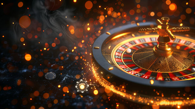 Vibrant roulette in the context of casinos, illustrating the concept of gambling.