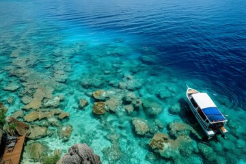 Shoreline Tranquility - Gentle waves meet the sandy beach in a dance of natural beauty, with clear waters inviting a soothing experience.