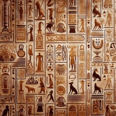 Ancient hieroglyphs concept egypt civilization archeology background wall - obrazy, fototapety, plakaty