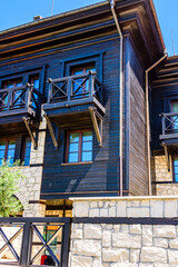 Obraz premium Residential building at old town of Nessebar, Bulgaria