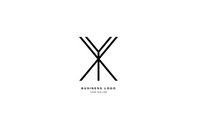 YX, XY, Y, X, Abstract Letters Logo Monogram