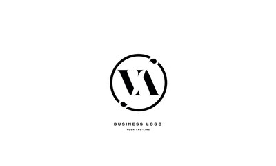 VA, AV, Abstract Letters Logo Monogram