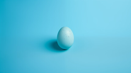 Blue Easte Egg With Speckles Texture